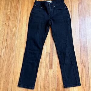 Madewell Jeans Womens 25 Mid Rise Perfect Vintage Black Pants